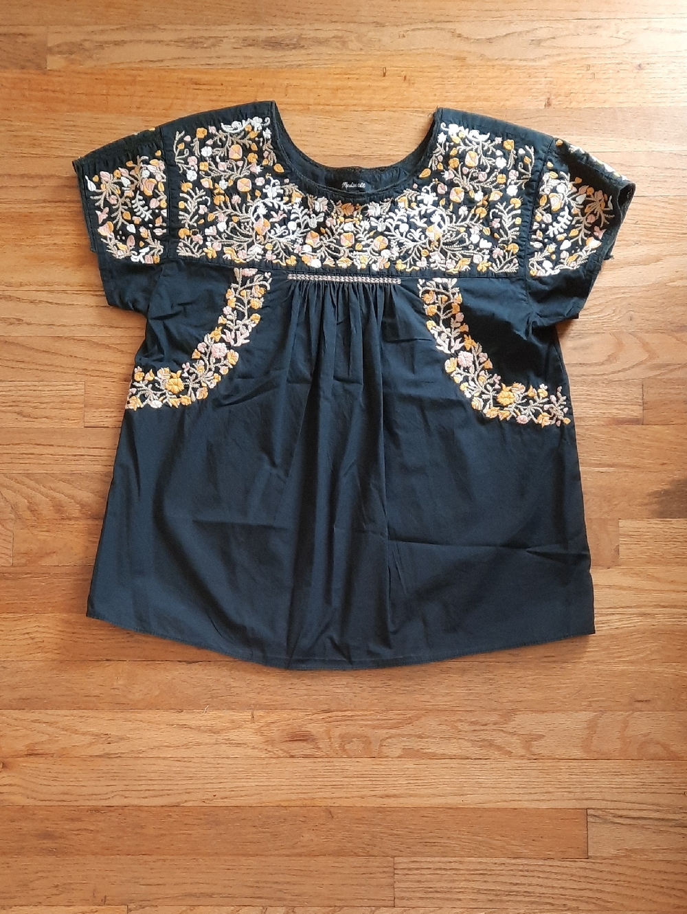Madewell Embroidered Springtime Top Small